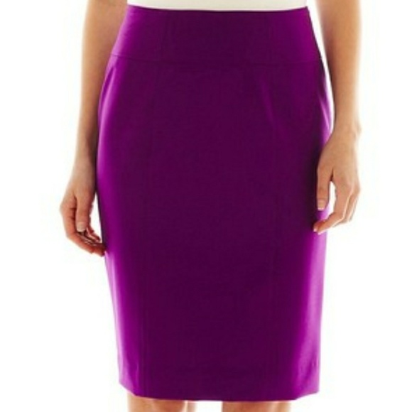 Worthington Dresses & Skirts - Worthington purple pink pocket pencil skirt